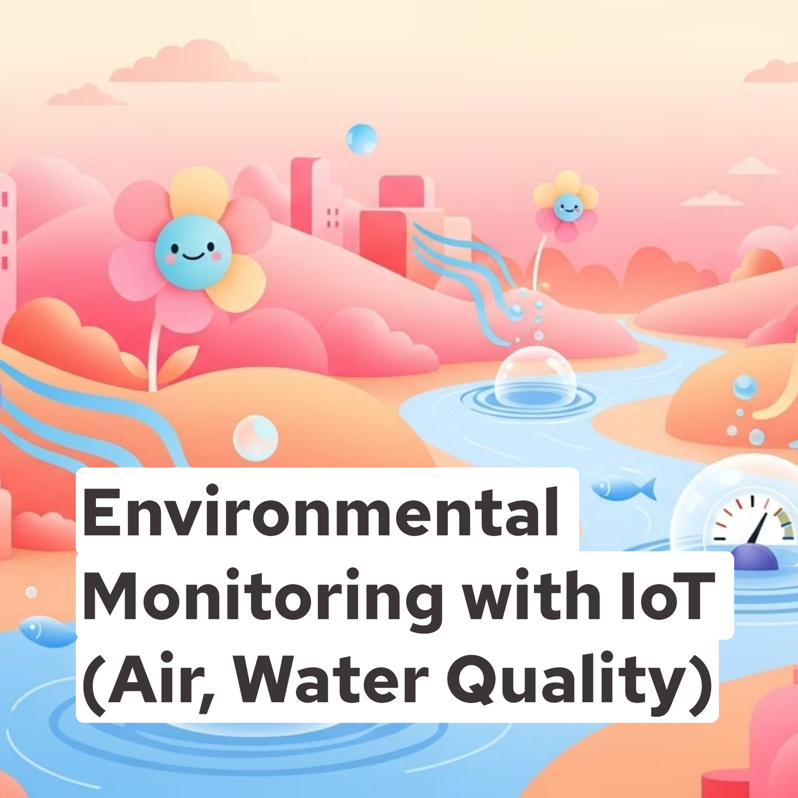Environmental Monitoring with IoT (Air, Water Quality)